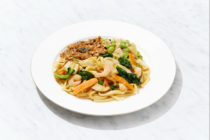 海鮮あんかけ焼きそばセット