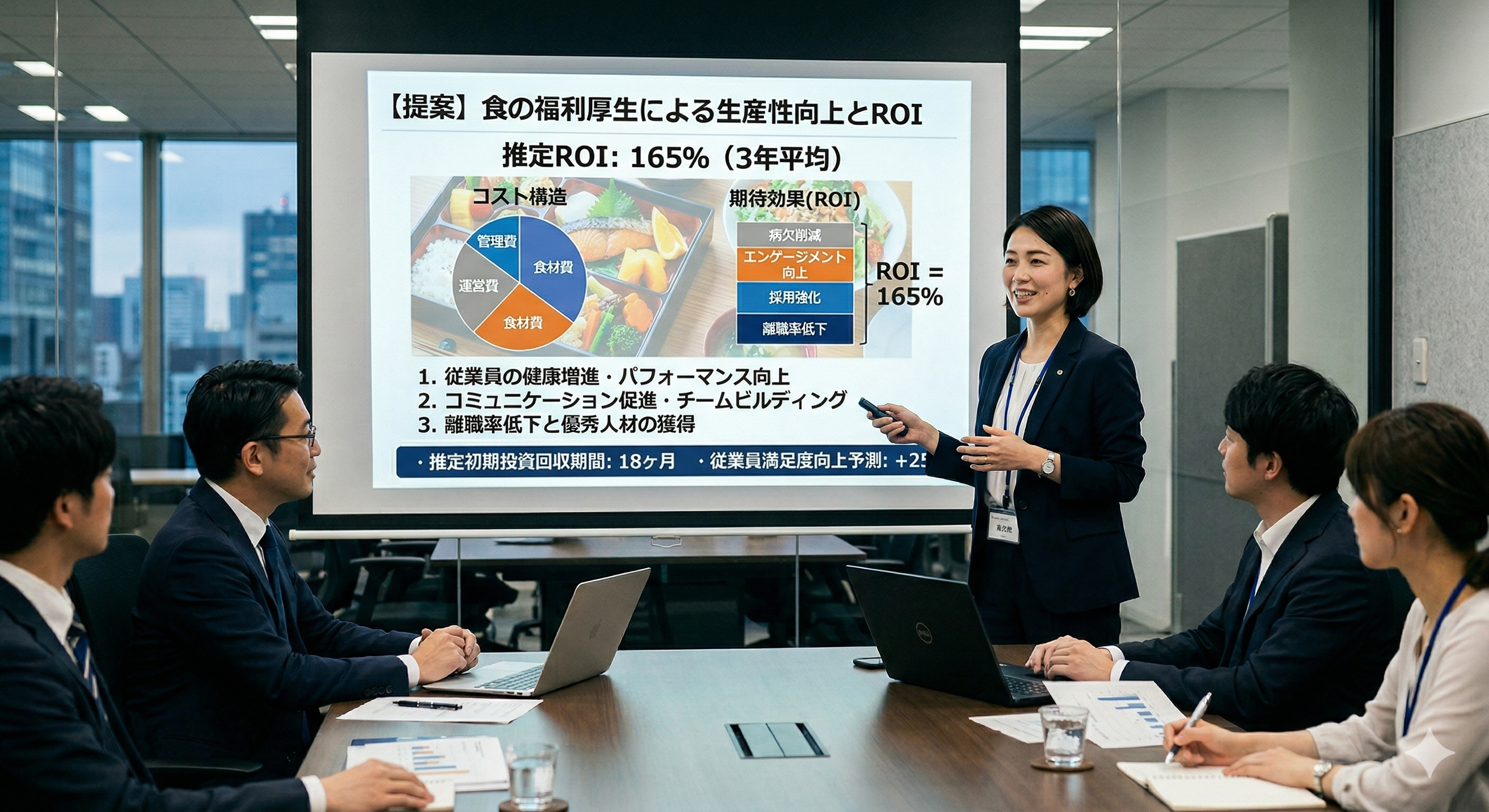 食の福利厚生の効果って？ROIを徹底解説｜費用対効果が高い理由と成功事例