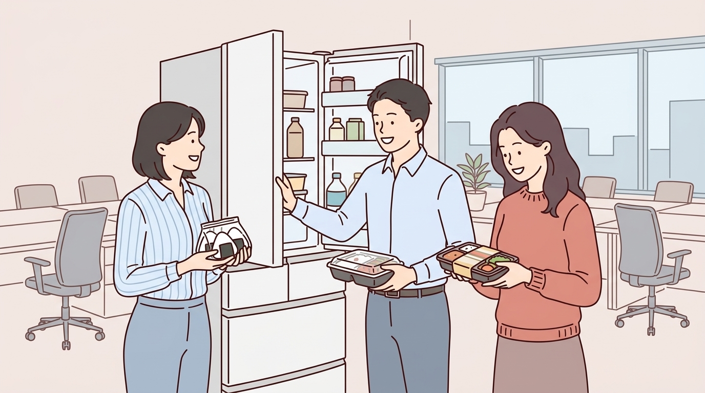 少人数オフィスでも使える設置型の簡易社食とは？費用・メリット・選び方を解説