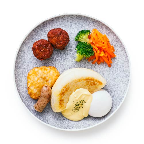 三ツ星朝ごはん エッグベネディクトプレート